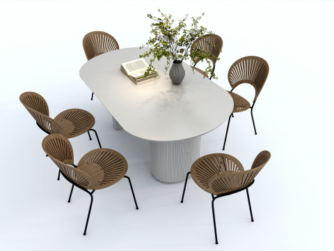 Dining table set 1 Modelo 3D