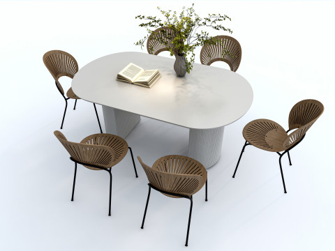 Dining table set 1 Modelo 3D