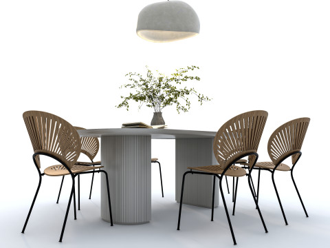 Dining table set 1 Modelo 3D