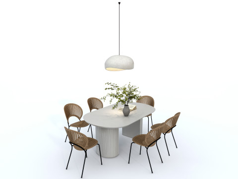 Dining table set 1 Modelo 3D