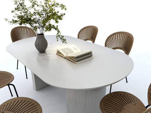 Dining table set 1 Modelo 3D