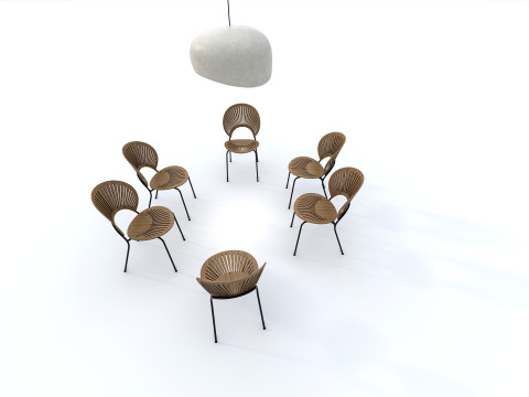 Dining table set 1 Modelo 3D