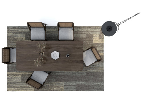 Dining table set 3 3D-Modell
