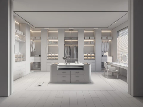 Dressing Room 1 3D Model