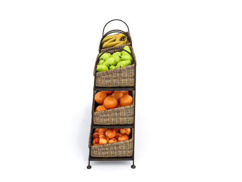 Fruits and vegetables Supermarket Grocery store Rack 9 3D Model