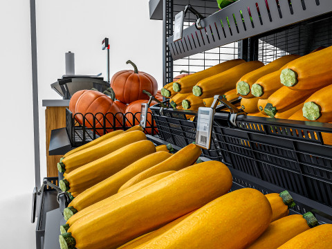 Fruits and vegetables Supermarket Grocery store Rack 11 3Dモデル