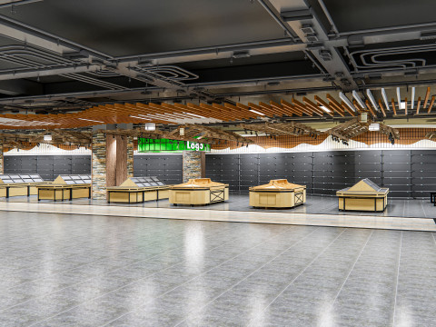Fruits and vegetables Supermarket Grocery store 12 3Dモデル