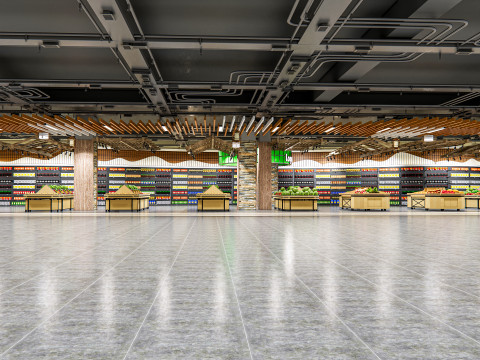 Fruits and vegetables Supermarket Grocery store 12 3Dモデル