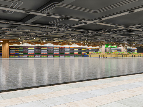 Fruits and vegetables Supermarket Grocery store 12 3Dモデル