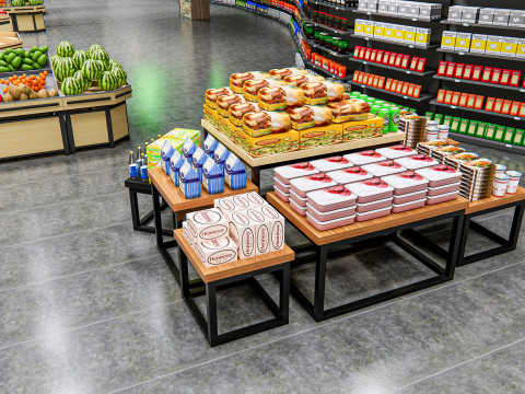 Fruits and vegetables Supermarket Grocery store 12 3Dモデル