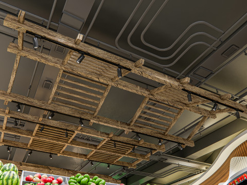 Fruits and vegetables Supermarket Grocery store 12 3Dモデル