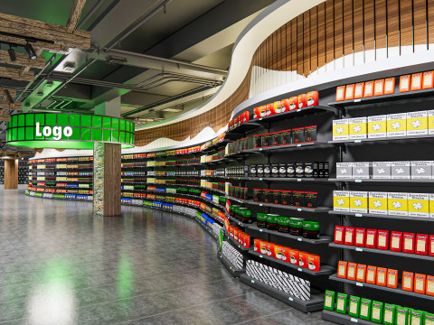 Fruits and vegetables Supermarket Grocery store 12 3Dモデル