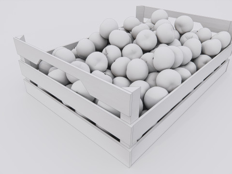 Tometos crate Supermarket Grocery store Modelo 3D