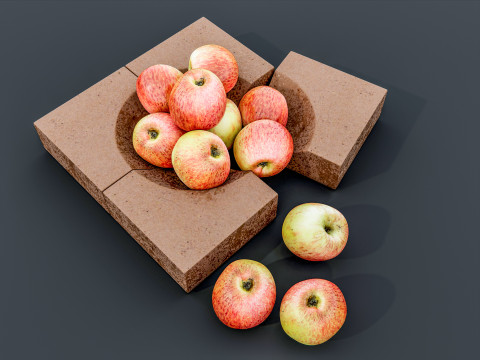 Modern Apples 3D Model