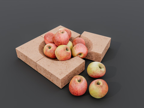 Modern Apples 3D Модель