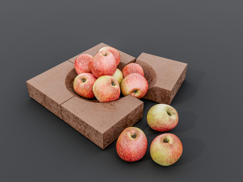 Modern Apples 3D Модель