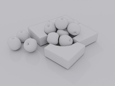 Modern Apples 3D Модель
