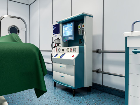Hospital operating room Interior 1 Modelo 3D