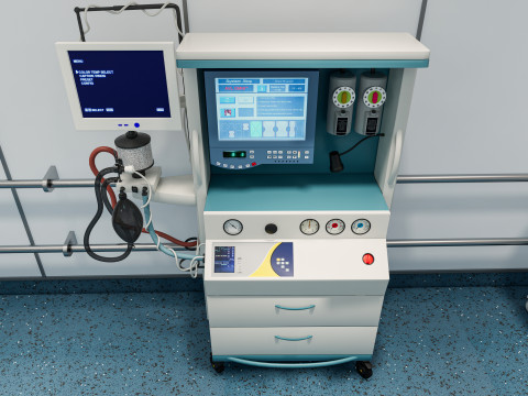 Hospital operating room Interior 1 Modelo 3D