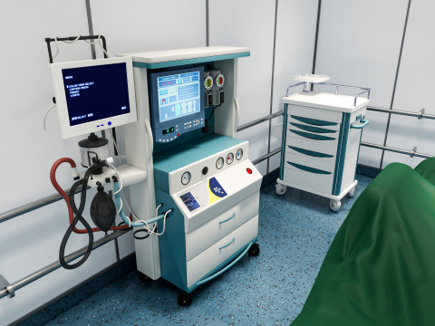Hospital operating room Interior 1 Modelo 3D