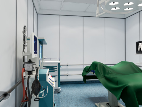 Hospital operating room Interior 1 Modelo 3D