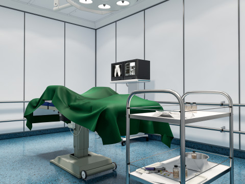 Hospital operating room Interior 1 Modelo 3D