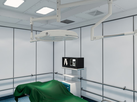 Hospital operating room Interior 1 Modelo 3D