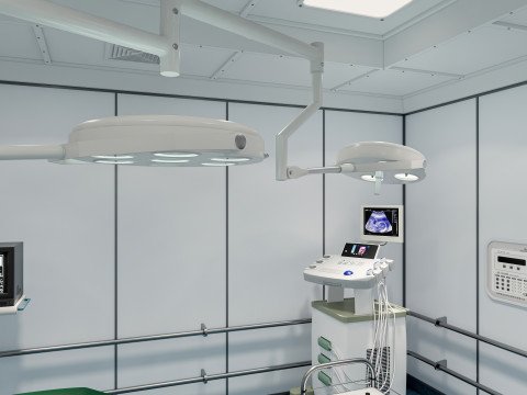 Hospital operating room Interior 1 Modelo 3D