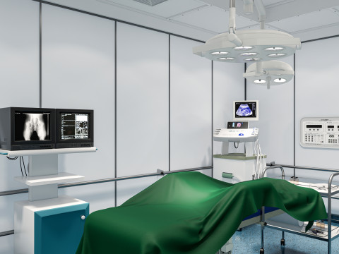 Hospital operating room Interior 1 Modelo 3D
