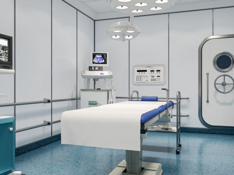 Hospital operating room Interior 1 Modelo 3D