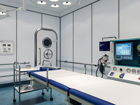 Hospital operating room Interior 1 Modelo 3D
