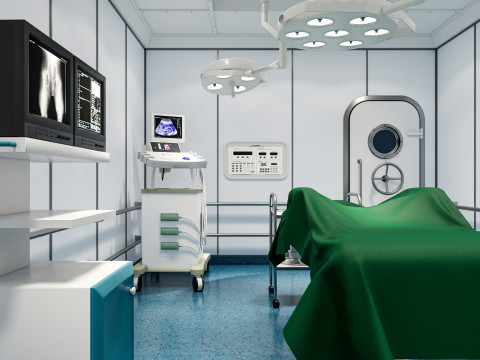 Hospital operating room Interior 1 Modelo 3D