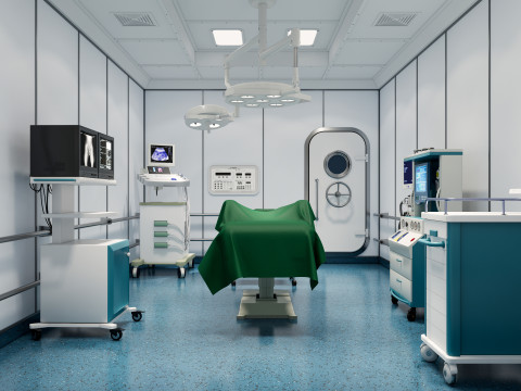 Hospital operating room Interior 1 Modelo 3D