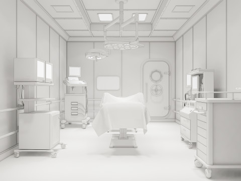 Hospital operating room Interior 1 Modelo 3D