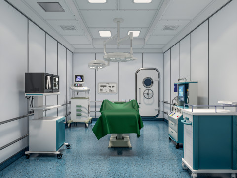 Hospital operating room Interior 1 Modelo 3D