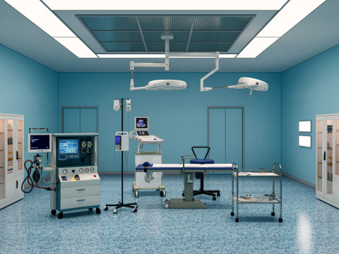 Hospital operating room Interior 2 3D Model
