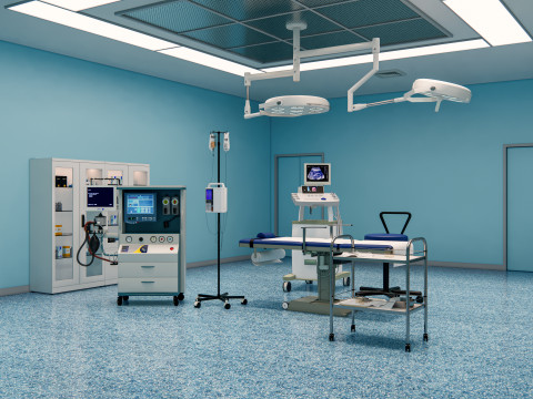 Hospital operating room Interior 2 3D Model