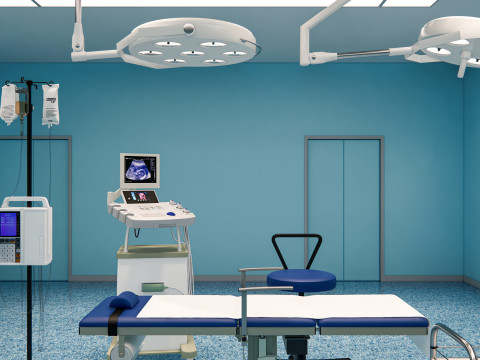 Hospital operating room Interior 2 3D Model