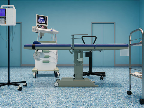 Hospital operating room Interior 2 3D Model