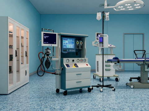 Hospital operating room Interior 2 3D Model