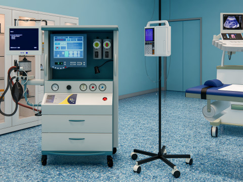 Hospital operating room Interior 2 3D Model