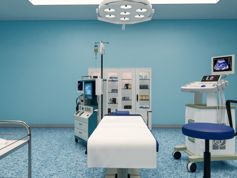 Hospital operating room Interior 2 3D Model