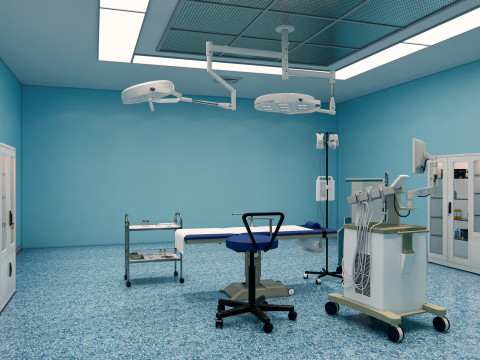 Hospital operating room Interior 2 3D Model