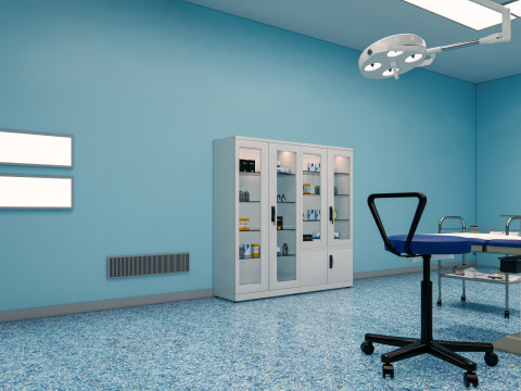 Hospital operating room Interior 2 3D Model