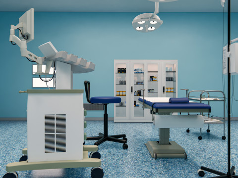 Hospital operating room Interior 2 3D Model