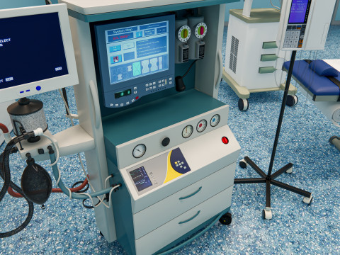 Hospital operating room Interior 2 3D Model