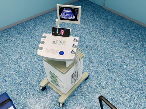 Hospital operating room Interior 2 3D Model