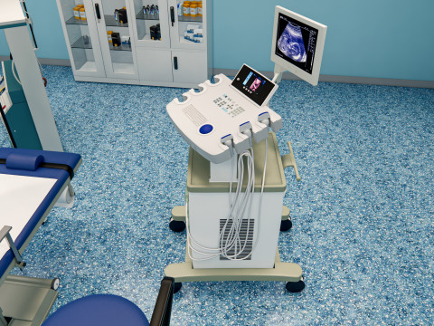 Hospital operating room Interior 2 3D Model