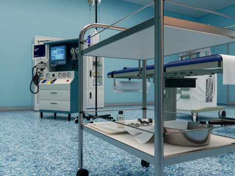 Hospital operating room Interior 2 3D Model