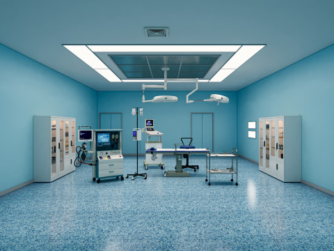 Hospital operating room Interior 2 3D Model
